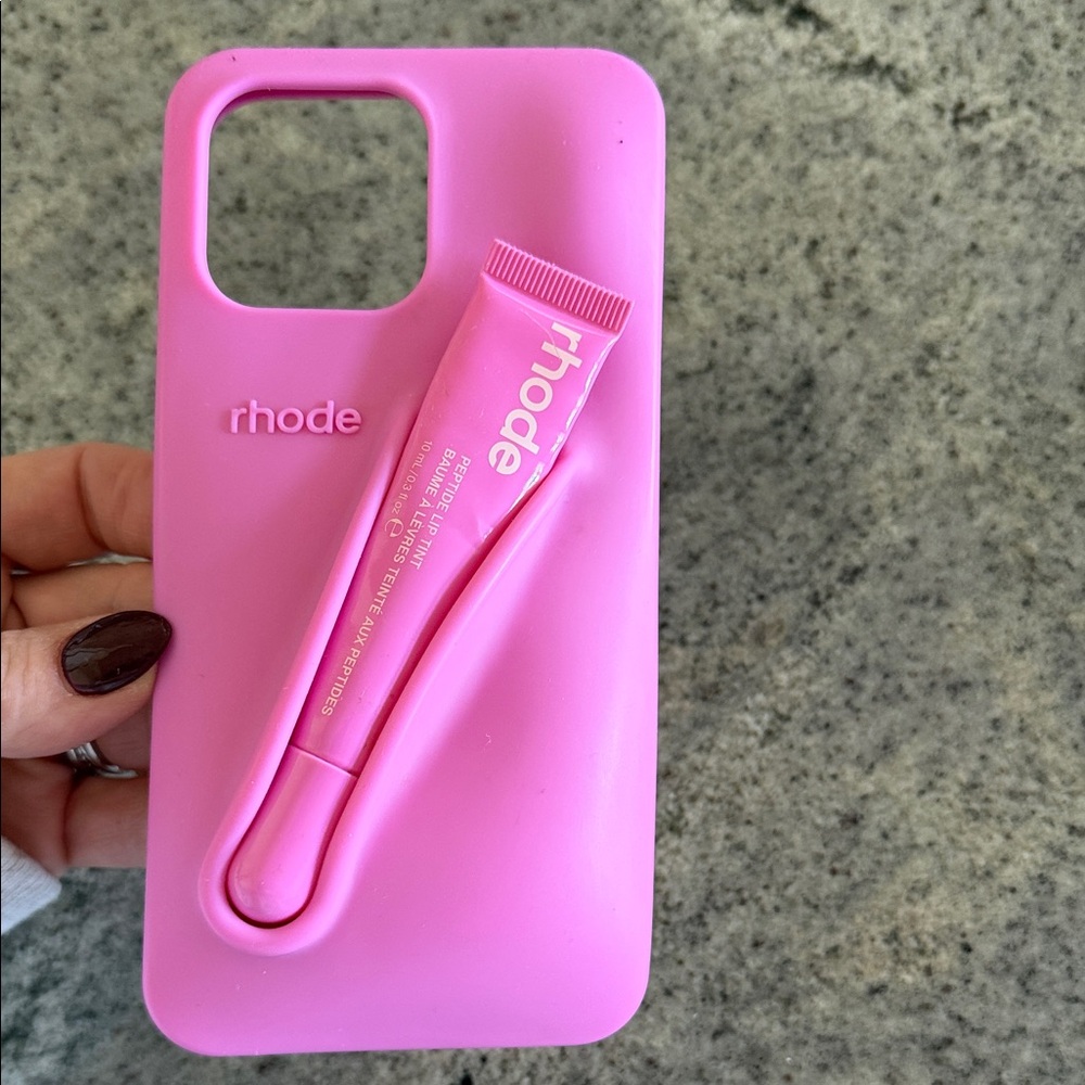 RHODE Pink Phone Case with Balm Slot